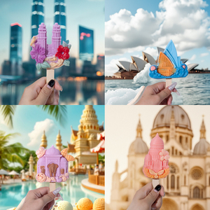 DUMO Single Hole Creative Building Popsicle <span class=keywords><strong>Moule</strong></span> en silicone DIY Tridimensionnel Homemade Ice Cream Kitchen Ware Source Factory - Product Image 2