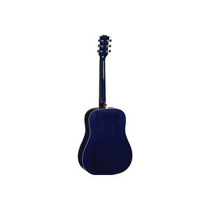 Guitares acoustiques EKO - 6 guitares bleues Sunburst avec table, dos et flancs en épicéa, manche en Okoume et touche en Roupana - Product Image 2