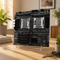 Carte mère PC HUANANZHI X10X99-8D E-ATX DDR4, carte mère serveur double processeur, prend en charge 8 emplacements de mémoire DDR4