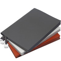 Haute qualité vente chaude en cuir PU cahier Portable mode bureau d'affaires bloc-notes A5 étudiant étanche cahier