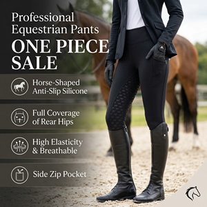 Premium Equestrian Breeches Women High Waist Silicone Grip Durable Fabric Phone Pockets Horse Riding <strong>Jodhpurs</strong> for Daily Riding - Product Image 1