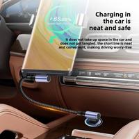 Câble USB-C tressé ultra-court 0,3 m à chargement rapide avec conducteur en cuivre pur pour transfert de données et téléphones mobiles, personnalisable avec logo