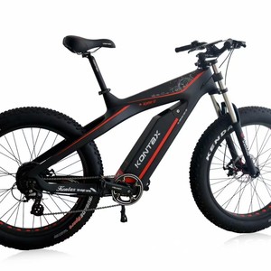 Vélo de montagne avec cadre en fibre de carbone et moteur sans balais à 8 vitesses, pneus 26*4, cadre en fibre de carbone, 8 vitesses, batterie au lithium 48V 15AH - Product Image 1