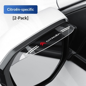 Pare-pluie transparent pour rétroviseur de voiture, protection universelle contre la pluie, autocollant adhésif imperméable, décoration de dessin animé - Product Image 6