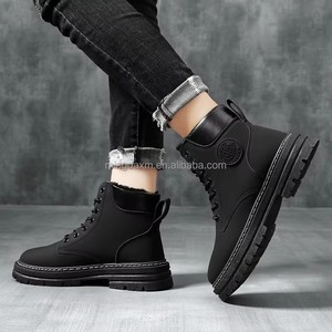 <span class=keywords><strong>Botas</strong></span> de Motocicleta para Hombre, <span class=keywords><strong>Invierno</strong></span>, Diseño Moderno y Versátil con Cordones, Suela Gruesa, Forro Cálido de Algodón, Nuevas <span class=keywords><strong>Botas</strong></span> de Felpa para <span class=keywords><strong>Invierno</strong></span> - Product Image 3