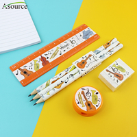 Ensemble de papeterie scolaire personnalisé avec design musical, ensemble cadeau de papeterie