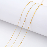 Chaîne à Petits Maillons en Acier Inoxydable à Prix Bas pour la Fabrication de Bijoux, Chaînes au Mètre Vendues en Rouleau