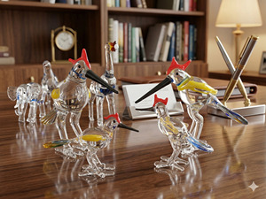 Cúpula de Vidrio Soplado a Mano con Temática Animal, Decoración para el Hogar, Mundo de Vidrio en Miniatura de Rajasthan para Navidad, Día de los Inocentes, Año Nuevo Chino - Product Image 2