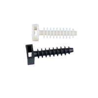 Attaches-câbles en nylon 66 Huicheng, supports de fixation pour câbles, blanc et noir, 100 pièces, 8 mm
