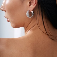 Dazan Autumn18k Plaqué Or Hypoallergénique En Acier Inoxydable De Haute Qualité Boho Tai Chi Fil Ailes D'ange Iced Out Zircon Boucles D'oreilles