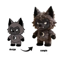 Nouvelle conception personnalisée : Peluche en forme de poupée de dessin animé, jouet en peluche mignon et tendance, avec logo personnalisable