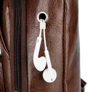 Sacs bandoulière pour hommes, sac messager USB en cuir, sac à bandoulière diagonal, nouveauté 2019, sac à dos de voyage - Product Image 6