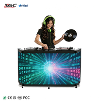 Comptoir DJ LED Immersif Personnalisé, Écran LED Longue Durée de Vie pour Club, Événement de Mariage et Réception d'Exposition