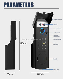 Bảo mật cao 3 trong một Camera chuông <span class=keywords><strong>c</strong></span>ửa hai chiều nói chuyện chốt <span class=keywords><strong>c</strong></span>ửa khóa thông minh với ứng dụng tuya - Product Image 4