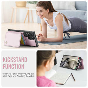 JEEHOOD Housse à rabat détachable Portefeuille magnétique en cuir pour Samsung pour Galaxy S24 S23 S22 S21 <span class=keywords><strong>S20</strong></span> S23 FE pour Samsung S24 Ult - Product Image 5