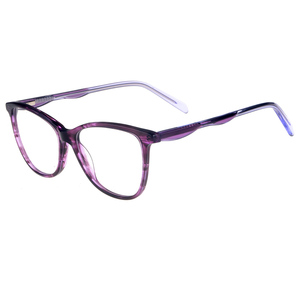 Senza nome alla moda Unisex acetato occhiali ottici montatura UV400 <span class=keywords><strong>lenti</strong></span> disponibili blu nero grigio viola adulti fabbricati cina - Product Image 2