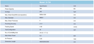 Prensa Punzonadora Mecánica CNC de Torreta, Hidráulica de Alta Eficiencia, 32 Estaciones, Cambio Rápido de Herramientas, para Punzonado de Chapa Metálica, con Bomba de Motor de Rodamientos - Product Image 2
