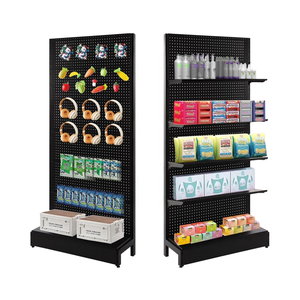 Comodi <span class=keywords><strong>negozi</strong></span> di alimentari forniture <span class=keywords><strong>per</strong></span> <span class=keywords><strong>ufficio</strong></span> di liquori pannelli a pioli a lato singolo Gondola scaffalatura a parete espositore - Product Image 1