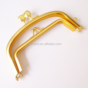 Quadrato di Disegno del Metallo Dell'<span class=keywords><strong>oro</strong></span> Della Borsa Della Frizione Cornice Bacio Catenaccio di Blocco Per Il Sacchetto - Product Image 3