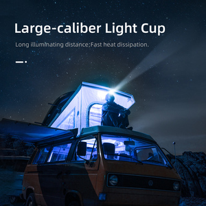 Tuổi thọ pin dài có thể sạc lại đèn pha lớn cốc ánh sáng cảm biến không thấm nước dẫn đèn pha - Product Image 4