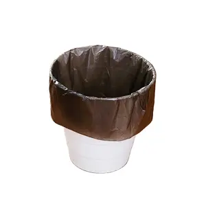 Custom eco friendly pe black trash bag biodegradable garbage bag cheap rubbish plastic bag for household