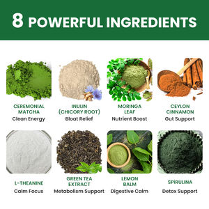 OEM L-Teanina, Inulina, Espirulina, Apoyo Energético, Enfoque, Metabolismo, Matcha Orgánico, <span class=keywords><strong>Moringa</strong></span> en Polvo - Product Image 2