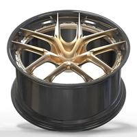 Jantes forgées sur mesure FGwheel pour le design S101SC, 2 pièces, bronze poli, noir transparent, Toyota Alphard, GAC Trumpchi M8