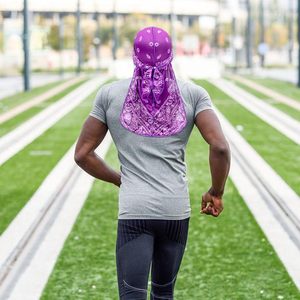 Durag in Seta Paisley Unisex all'Ingrosso, Copricapo in Raso Stile Pirata con Coda Lunga, Foulard per Capelli, Bandane per Uomini e Donne - Product Image 4