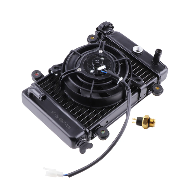 Water Cooling Engine Cooler Radiator 12V Cooling Fan Kit for HONDA CBR400 NC29 CBR29 Motorcycle Moto Quad 4x4 ATV UTV Accessory