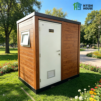 Toilettes portables préfabriquées Hongyu Dinghao, prêtes à être expédiées, salle de bain entièrement séparée (zone sèche et zone humide) à prix avantageux.