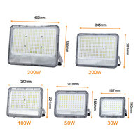 Projecteur LED KCD 10w 20w 30w 50w 100w avec écran anti-éblouissement, éclairage mural extérieur, nouveau projecteur LED pour terrain de football