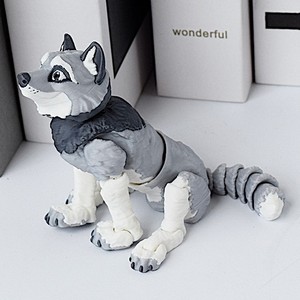Vashine 3D impreso el Sirius PLA colorido creatividad niños juguetes 3D figura de acción <span class=keywords><strong>Toi</strong></span> materiales ecológicos lindos juguetes de Coyote - Product Image 3