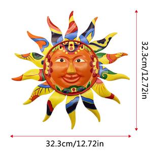 12,7 pulgadas colgando de interior al aire libre Jardín de la casa de sol Metal nórdico arte decoración de la pared nórdicos arte - Product Image 2