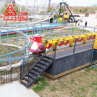 Montagnes russes Dragon Glissant pour Parc à Thème, Train Électrique pour Enfants sur Piste en Acier et Fibre de Verre, Utilisation Intérieure/Extérieure, Jardin, Aéroport