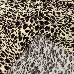 Hot Bán Đa Thiết Kế 205gsm 95% Polyester 5% <span class=keywords><strong>Spandex</strong></span> Dệt Kim Sợi Ngang <span class=keywords><strong>4</strong></span> Cách Căng Dty Leopard In Vải Cho Ăn Mặc - Product Image 2