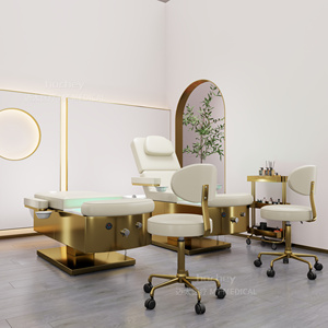 HOCHEY-Camilla hidráulica ajustable de pie de altura para spa, silla elevadora de masaje, cama de tratamiento - Product Image 2