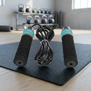 Logo Design Adjustable Handle Jump <b>Rope</b> 2.5M Durable Customized Material Portable Packaging Gym Use Unisex <b>Exercise</b> - Product Image 4