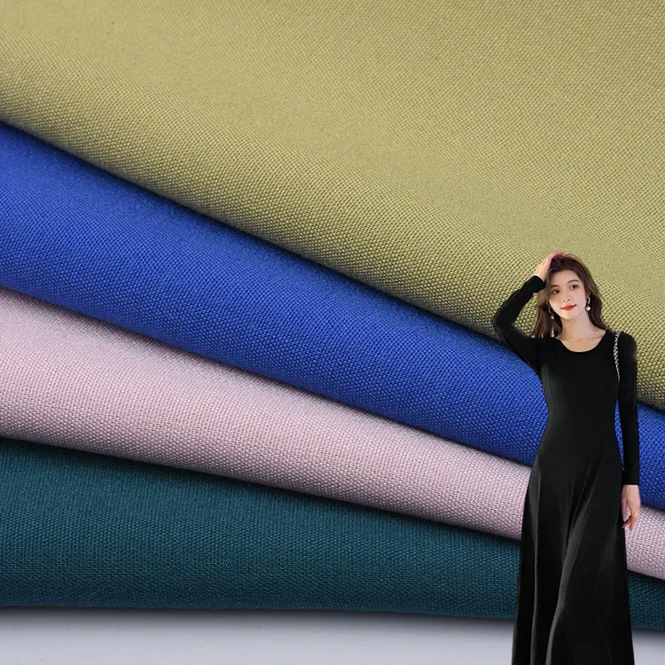 Gaun Mode desain 100 kain cetak Rayon produsen bubuk baru untuk wanita dengan kemeja emas Satin polos OEM Gsm Technics ECO