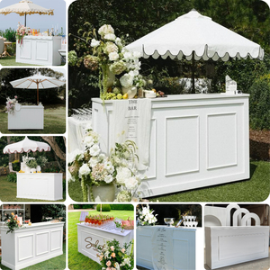 LEDA Modern Customized High quality Party Banquet Bar <b>Tables</b> White Acrylic Cocktail <b>Table</b> - Product Image 5