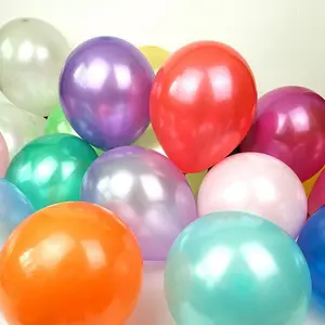 12 inç 100 adet İnci lateks balonlar düğün doğum günü zemin balon dekorasyon