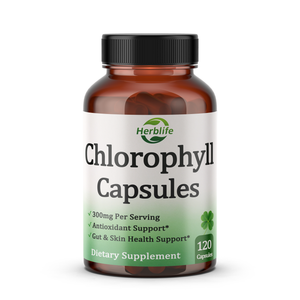 Cápsulas de Clorofila de Marca Privada OEM ODM, 300 mg de Clorofilina de Sodio y Cobre, Antioxidante, Apoyo para la Salud Intestinal y de la Piel, Vegano - Product Image 1