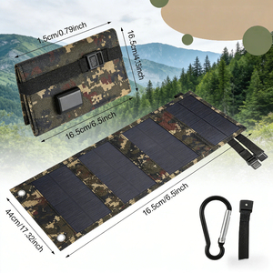 แผงโซลาร์เซลล์แบบพกพา 30W 60W โมโนคริสตัลไลน์ พับได้ ชาร์จเร็วผ่าน USB 5V โมดูล PV ขนาดกะทัดรัด สำหรับการเดินป่าและกิจกรรมนอกสถานที่ - Product Image 3