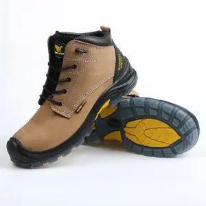 Safe Steel Toe Cow Leather Indestructible S3 Industrial Safety Shoe Men Construction Protective Security Work Boot