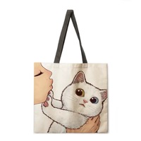 Tas Belanja Kanvas Katun 10oz 12oz Grosir, Dapat Digunakan Kembali, Untuk Luar Ruangan, Sablon Sutra, Warna Sesuai Pesanan, Logo Kustom