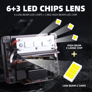 ไฟหน้ารถยนต์รุ่นใหม่ขนาด 1.5 นิ้ว อัพเกรดไฟสูง-ต่ำ แบบ LED Matrix Projector Lens รุ่น M5-3 สำหรับรถยนต์และมอเตอร์ไซค์ - Product Image 4
