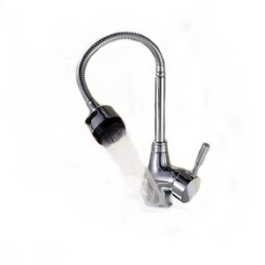<span class=keywords><strong>Grifo</strong></span> de cocina de aleación de zinc cromado de arco alto, monomando, mezclador de agua fría y caliente, <span class=keywords><strong>grifo</strong></span> de fregadero, fabricado por OEM para proyectos modernos - Product Image 6