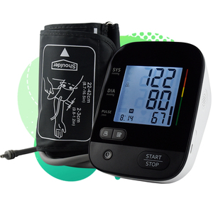 Chất lượng hàng đầu đèn nền bằng giọng nói Cuff y tế điện tử trên cánh tay BP huyết áp kỹ thuật số máy đo huyết áp màn hình - Product Image 1