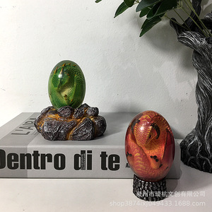 Glowing Lava Dragon Egg <b>Night</b> <b>Light</b> Round Tap Control Battery Powered <b>LED</b> Gift For Home Decor QH-21255 - Product Image 1