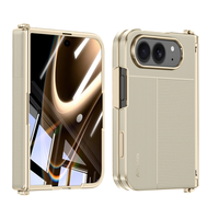 Étui de téléphone portable en cuir PU plaqué luxe pour iPhone Duo avec protection d'écran avant, charnière magnétique, coque arrière antichoc