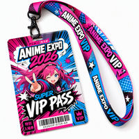 Kartu Akses VIP PVC Kustom Grosir Pabrik 13.56MHz RFID Smart Event Badges Conference Meeting Passes
